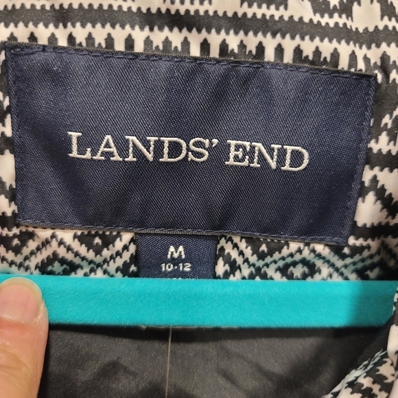 NWT Lands' End Fair Isle Snowflakes Puffer Vest - M - Picture 9 of 12
